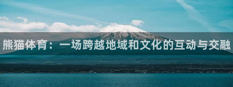 JJB竞技宝官网下载平台注册流程图：熊猫体育：一场跨越地域和